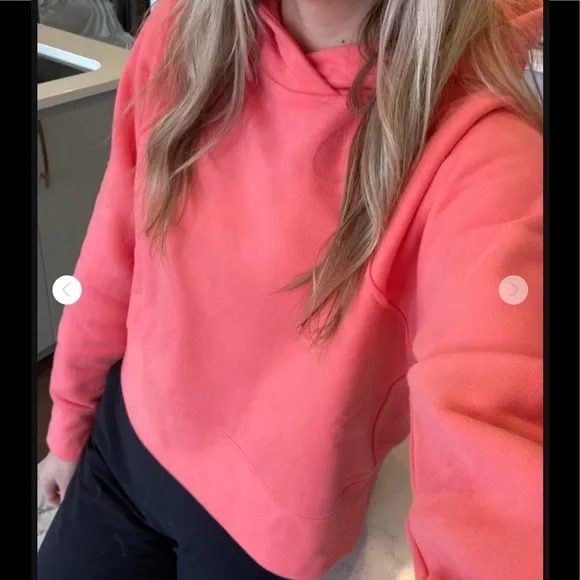 💕LULULEMON LOUNGEFUL CROPPED HOODIE/JACKET-RASPBERRY CREAM-14💕 - Picture 7 of 16